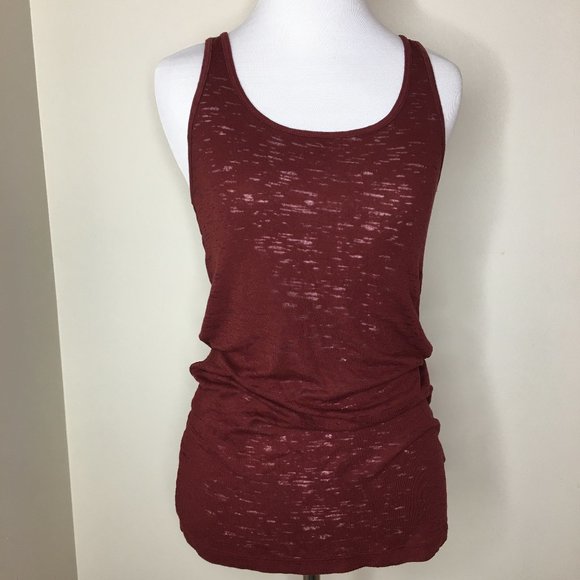2/$15 Maroon Long Style Tank - Picture 4 of 4